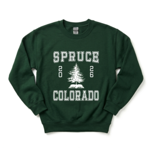Youth | Spruce Varsity Crewneck - Spruce Green