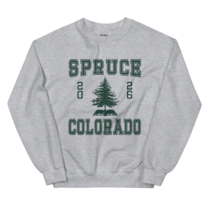 Adult | Spruce Varsity Crewneck - Heather Gray
